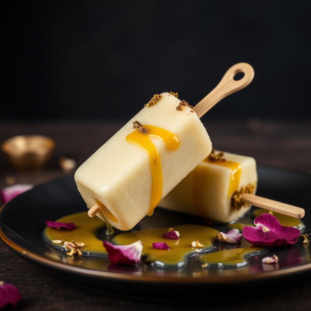 Kulfi Malai with Gulukand